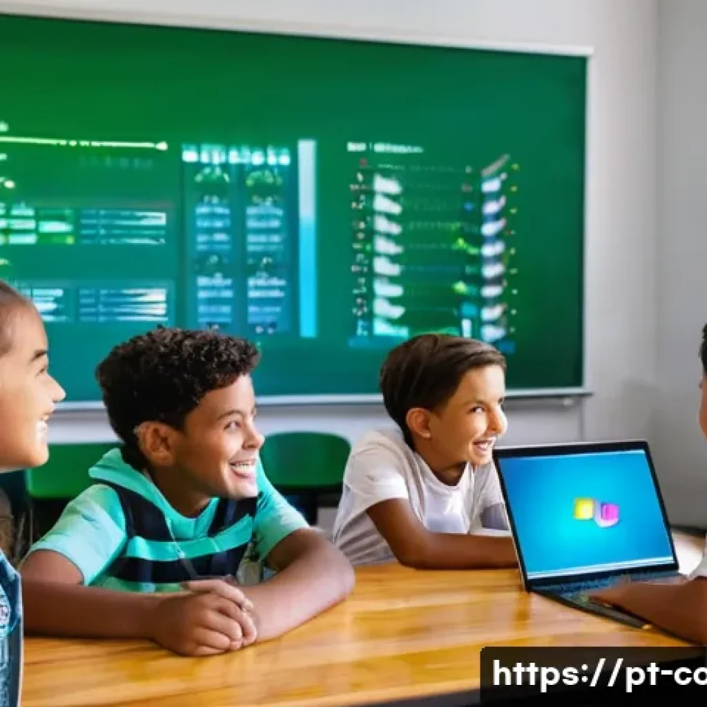 코딩교육지도사와 IT 직업군 연계성 - **Prompt 1: The Inspiring Coding Mentor**
"A vibrant, high-detail, realistic image capturing an ...