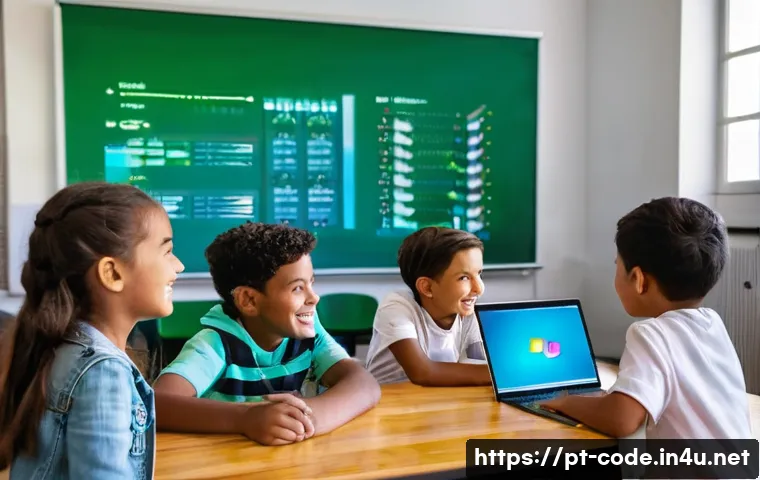 코딩교육지도사와 IT 직업군 연계성 - **Prompt 1: The Inspiring Coding Mentor**
"A vibrant, high-detail, realistic image capturing an ...