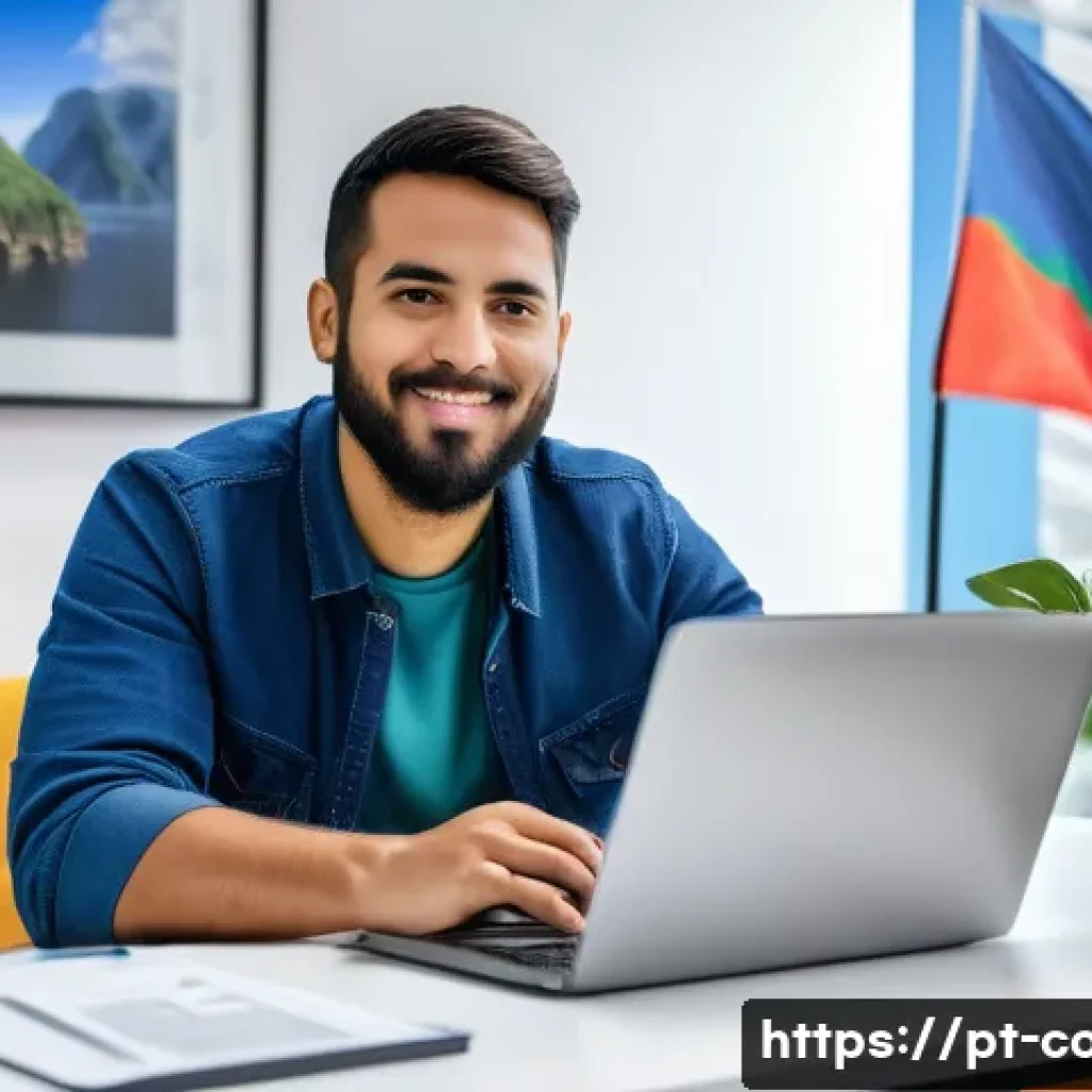 코딩교육지도사와 자격증 합격률 비교 - A professional Brazilian software developer sitting at a modern desk in a bright home office, focuse...
