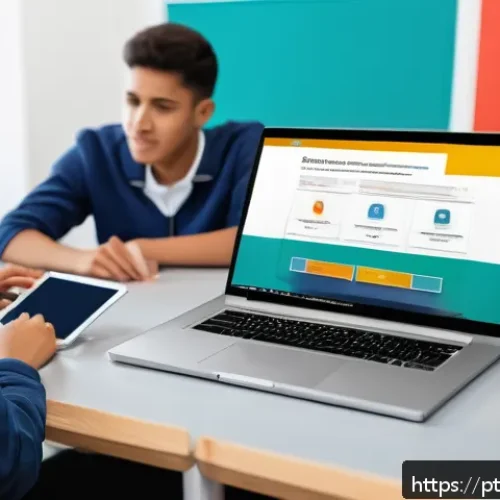 Home 30 코딩교육지도사로서 온라인 코스 제작 사례 - A modern online learning environment showcasing a diverse group of adult students engaging with a di...